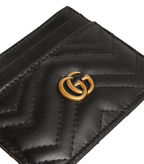 ssense gucci cardholder|Gucci: Black 'Marmont' Card Holder .